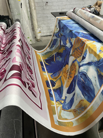 Custom Printed Silk Twill 14 momme